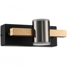 Απλίκα Τοίχου LED 8W 520lm 230V Θερμό Φως Μαύρο 955AXEL3008W